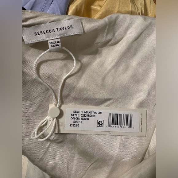 Rebecca Taylor Color-Blocked Twill Dress - Picture 9 of 10